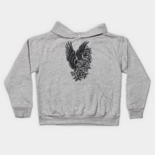 'Eagle and Roses Kids Hoodie